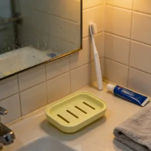 Plastic Drainage Soap Box, Simple Bathroom Soap Holder, Handmade Soap Dish, Mini Soap Container, Soap Tray, Bathroom Accessories, Ideal for Bathrooms and Restrooms