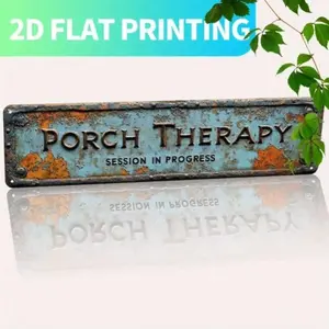 Vintage Metal Wall Art with UV Printing & Pre-Drilled Holes Frameless Gothic Rustic Design Decorative Wall Sign Living Room Bedroom Bathroom Kitchen Decor Halloween Fall Christmas Ideal Vintage Metal Sign