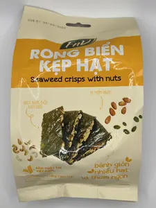 SEAWEED CRISPS WITH HEALTHY NUTS RONG BIỂN KẸP HẠT 2.1 OZ