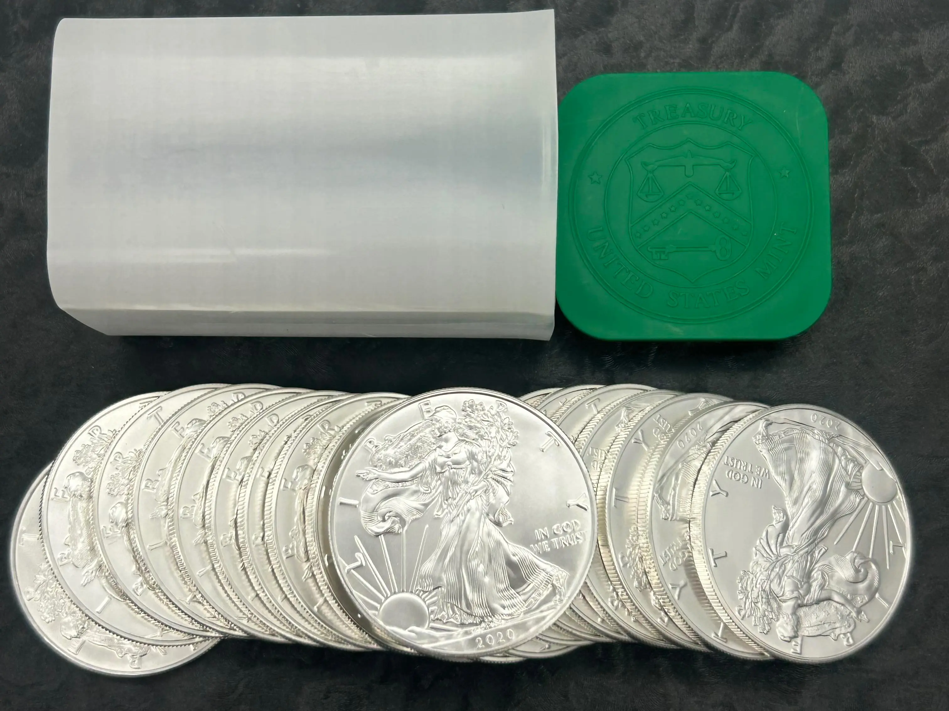 Tube of ASE  1oz silver: 20oz silver in total