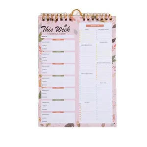 A5 Coil Tear-Off Planner, Weekly Schedule & Task Tracker, Multi-Column Design, Thick Paper, Ink-Resistant, Vertical Layout, Desk-Saving, Achievable Goals