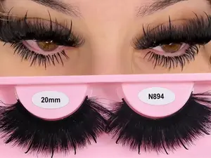 BEAUTYBYDDIOR Faux Mink Lash Spikes Wispy Thick Natural Full Strip Lashes New Makeup Fluffy Mink Eyelashes