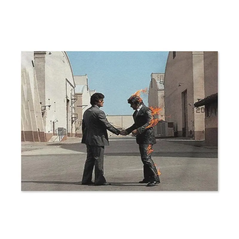 Pink Floyd Band Wish You Were Here Tree Design Rectangular Tapestry - Durable 30x40in White Synthetic Polyester Fiber Home Inspo Room Art, Easy-Install Hand Wash Safe Wall Decor for Men's Cave, College Dorm Gift, All Seasons, Beach
