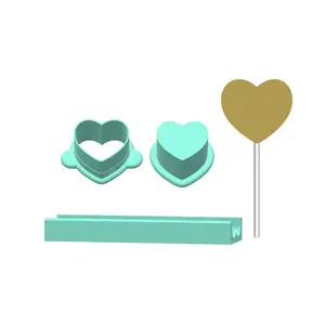 Heart Cake Pop Mold | Deluxe Cutter, Popper, and Tray Option