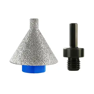 LOZLIN 2" Diamond Chamfering Tool Edge Trimming - Multi-Function Precision Tool for Marble, Granite, Ceramic Tile - Easy to Use for Stone Masonry & DIY Projects