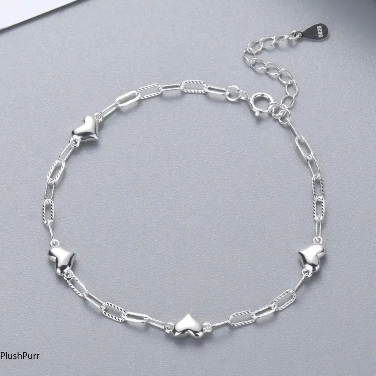 Bracelet for Women, Minimalist Heart Pendant Jewelry, 16cm Trendy Fashionable Accessory, Birthday Gift, Exquisite Trendy Bracelet, Fashionable Bracelet