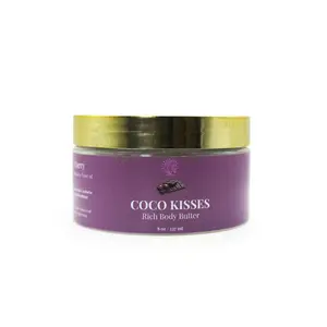 Coco Kisses Chocolate & Cherry Whipped Body Butter 118g - Rich Creamy Texture for Evening Wind-downs & Date Nights