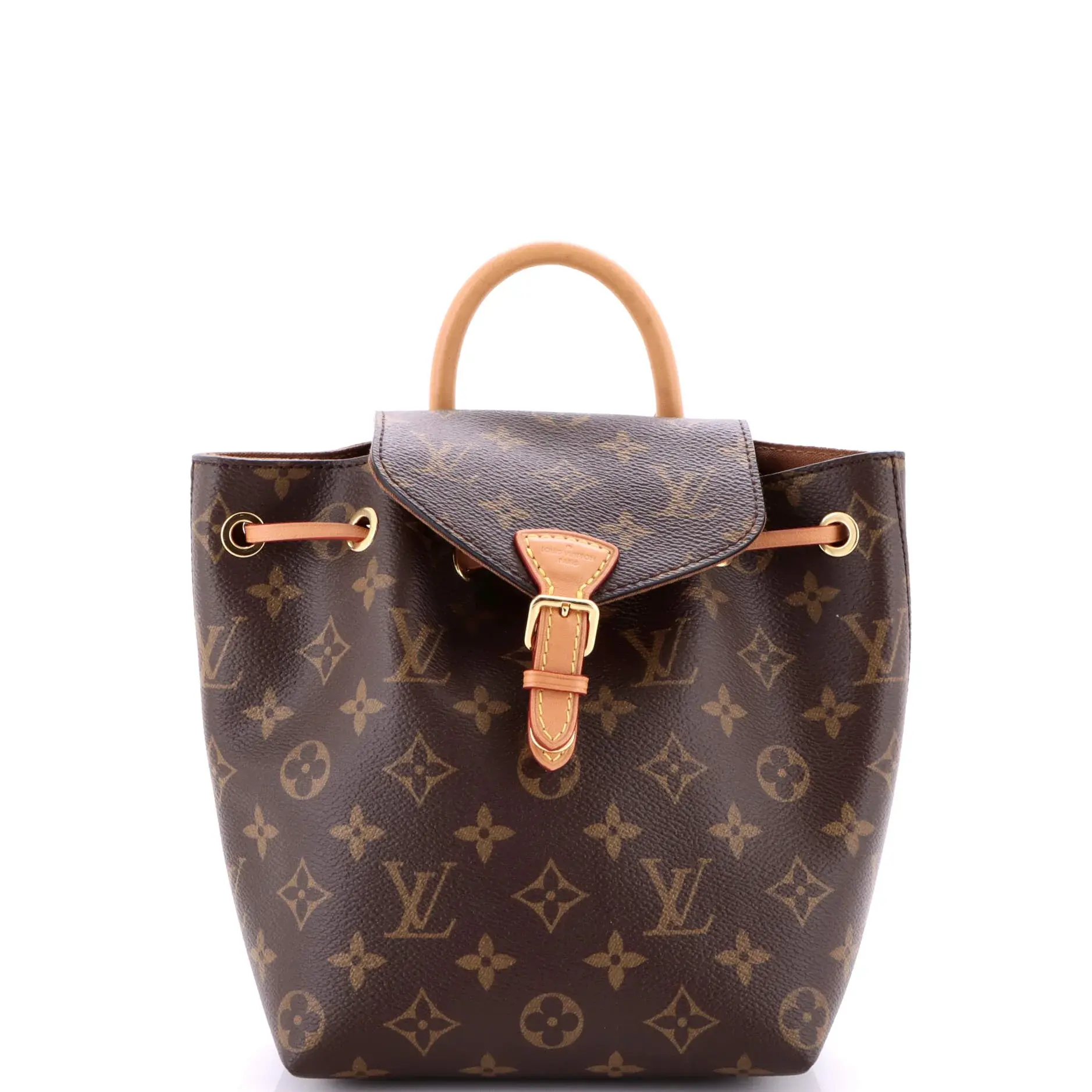 Pre-owned Louis Vuitton Canvas Coated Backpacks Montsouris NM Backpack Monogram Canvas BB by Rebag