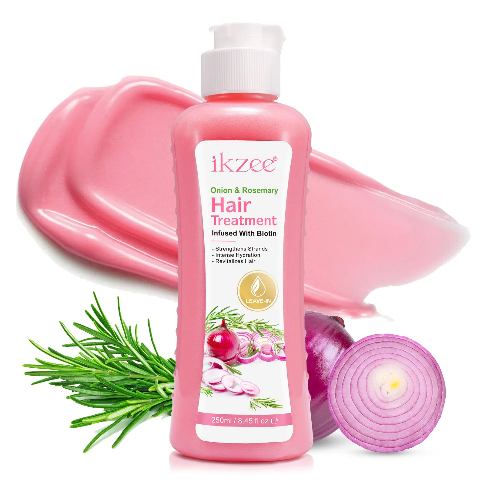 Ikzee Rosemary Hair Conditioner 250ML, Nourishing & Revitalizing Formula, for Healthy & Shiny Hair, Daily Use Hair Care Solution, Cream