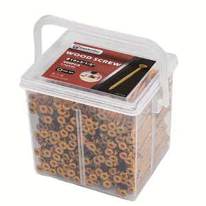 Tan Epoxy Coated Bronze Self-Tapping Deck Screws, Metal Wood Screws with T25 Star Drive, Class 5, Rust-Resistant Outdoor Fasteners with Ceramic Coating - for Easy Installation - Ideal for Wood Fasteni