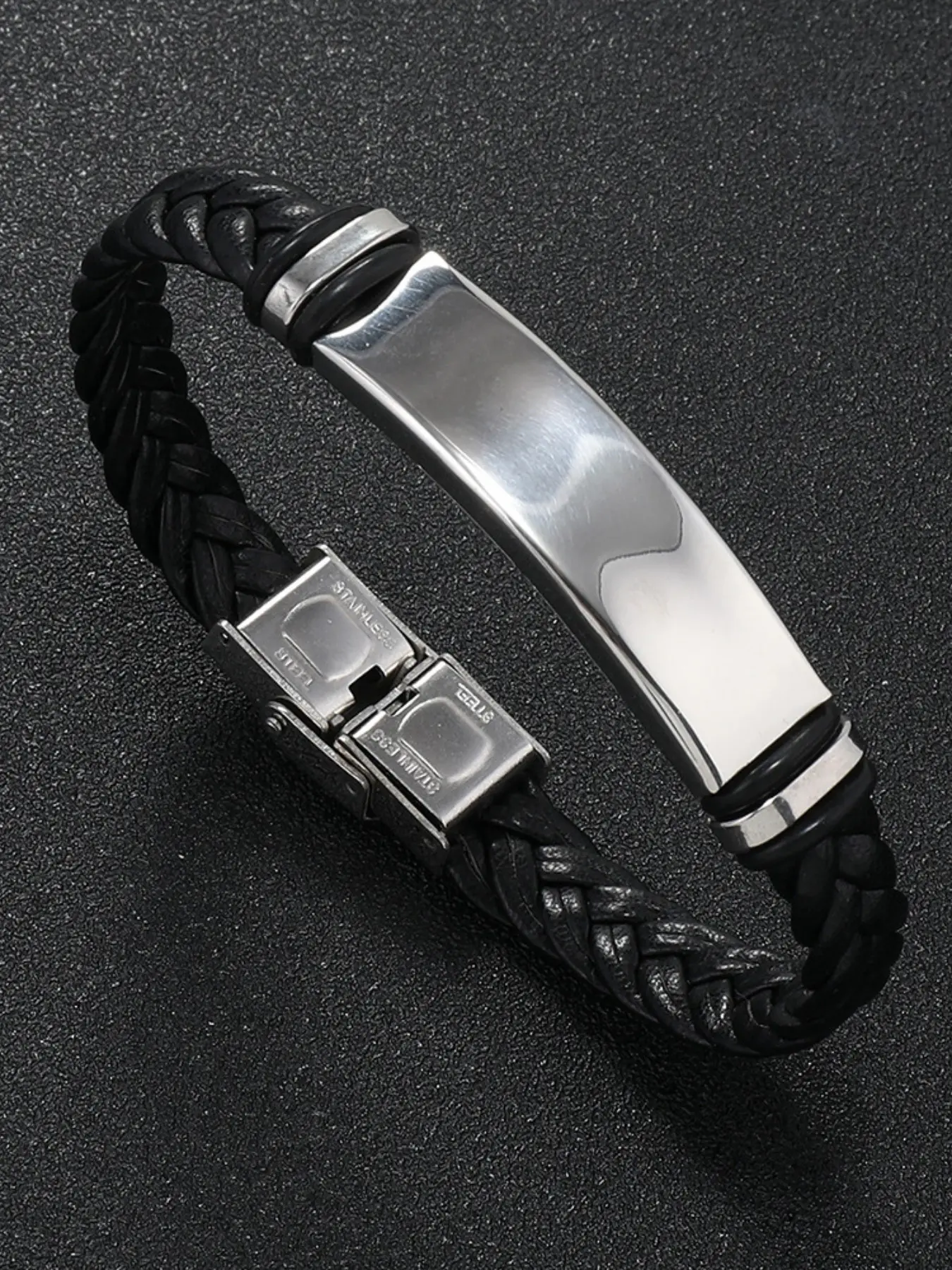 New Stainless Steel Silver Color Bracelet, Fashionable Holiday Gift, Perfect Choice, Ideal for Special Occasions, Stylish Accessory