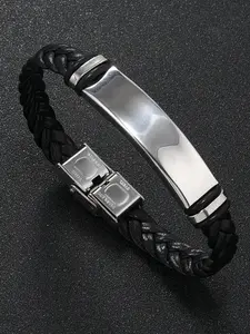 New Stainless Steel Silver Color Bracelet, Fashionable Holiday Gift, Perfect Choice, Ideal for Special Occasions, Stylish Accessory
