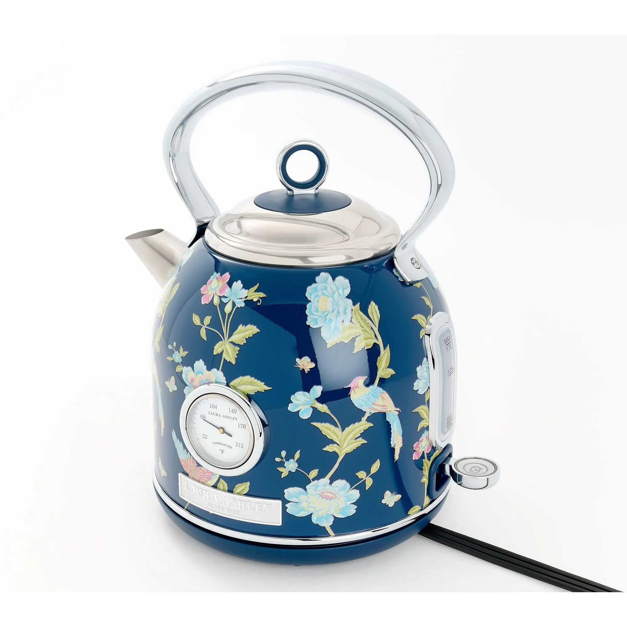 Laura Ashley 1.7 Liter Dome Electric Kettle with Visual Thermometer Laura Ashley 1.7 Liter Dome Electric Kettle with Visual Thermometer