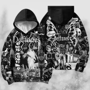 Deftone 90s Music 3D Hoodie, Unisex Streetwear AOP All Over Print 3D Hoodies for Men for Women