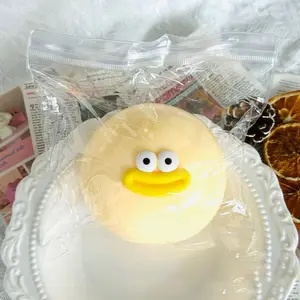 Dumpling Squishy Stress Relief Toys Pinch Music Stresses Relief Slow Rebound Toy For Children Adults 1pc Squish Dumplings