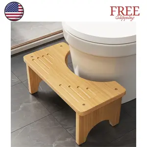 Wooden Squatting Potty for Adults, 6.7 Inch