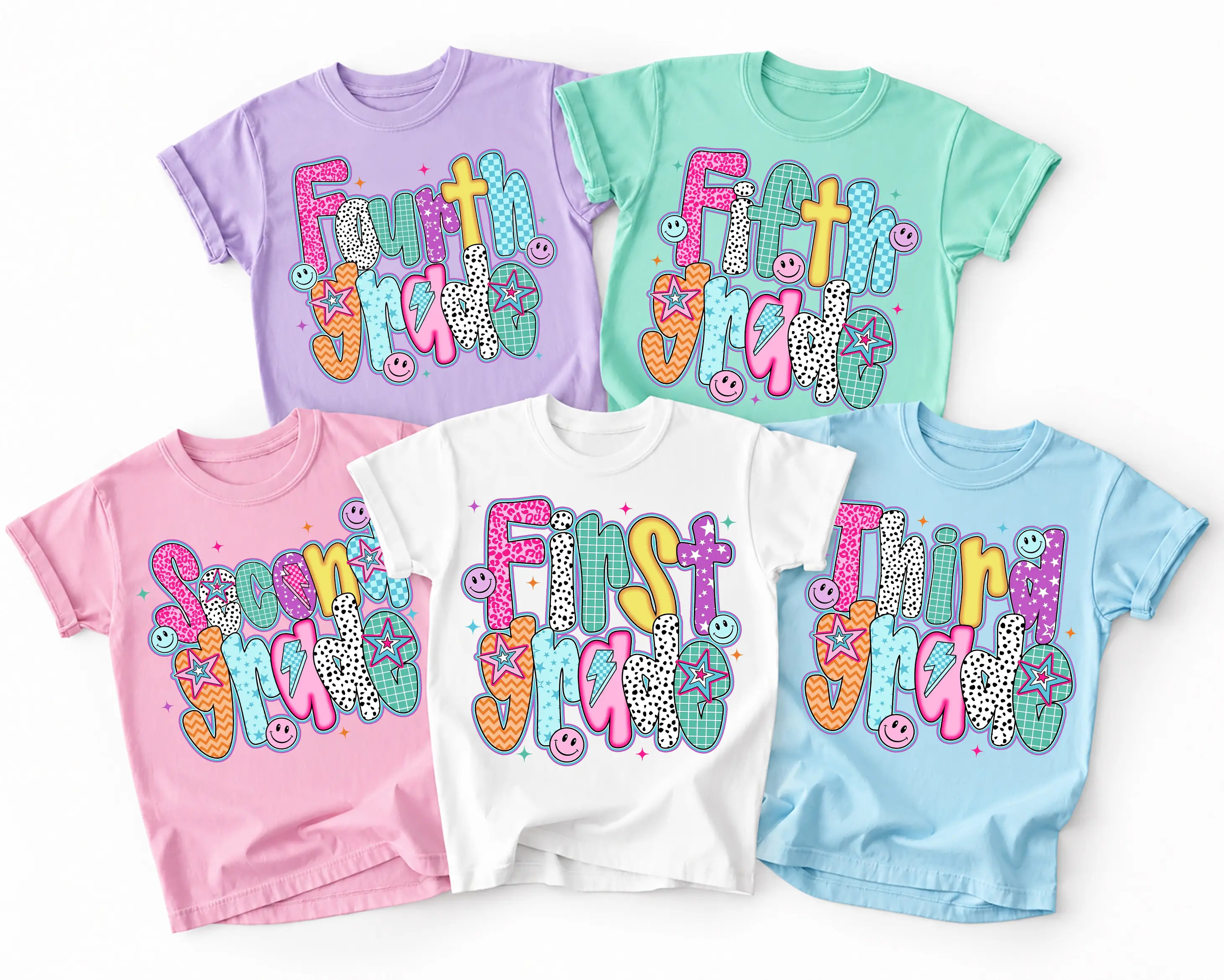 Preppy Back to School Shirt, Coquette Teacher First Day of School Shirt, Girly Checkered 1st/2nd/3rd Grade Youth Tee