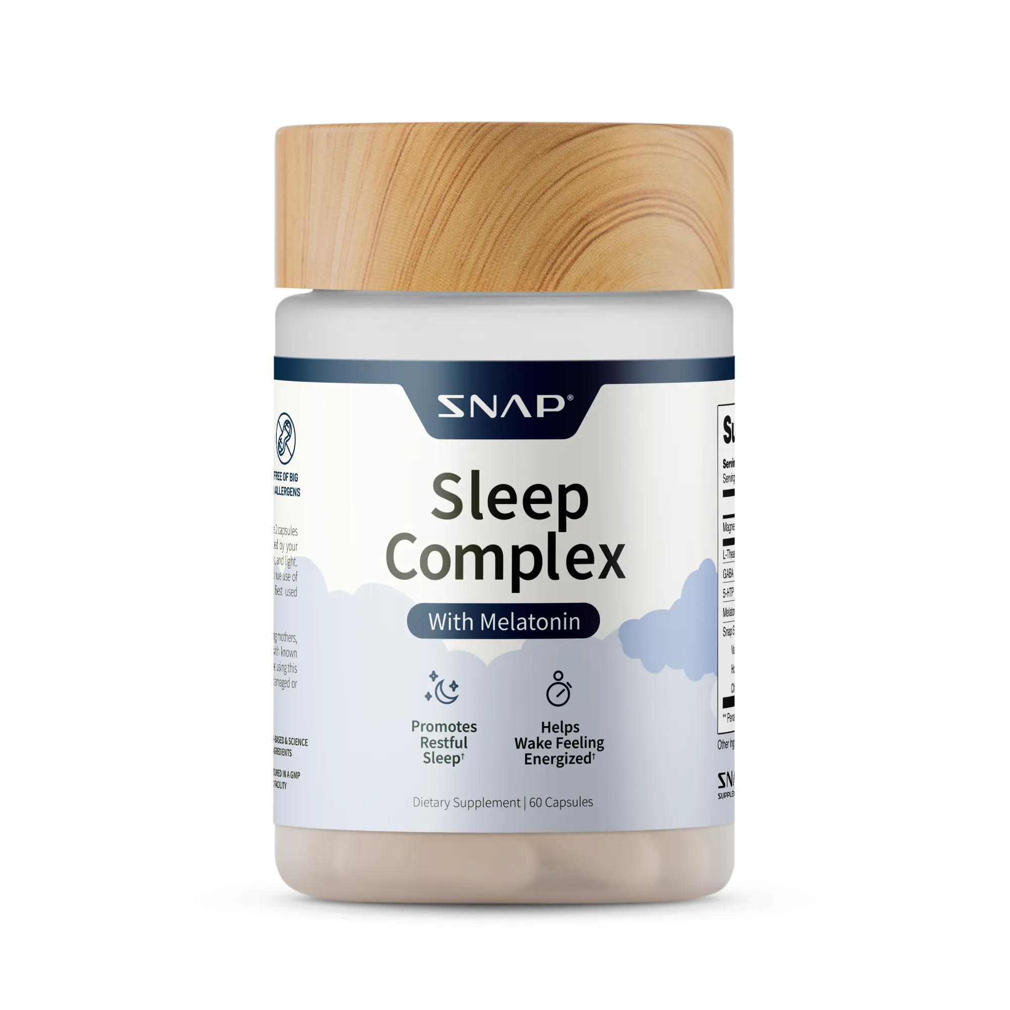 Snap Supplements - Sleep Complex - 30 Servings - Natural Supplement Capsules Healthcare Dietary
