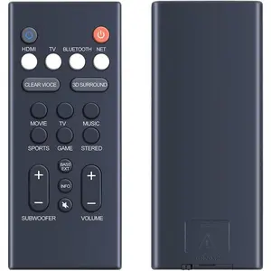 Replacement YAS-209 YAS-109 Soundbar Remote Control for Yamaha Sound Bar, Compatible with Yamaha Audio Soundbar ATS-2090 ATS-1090 ATS1080 ATS-1080 YAS1080 YAS-1080 YAS-209BL VAF7640