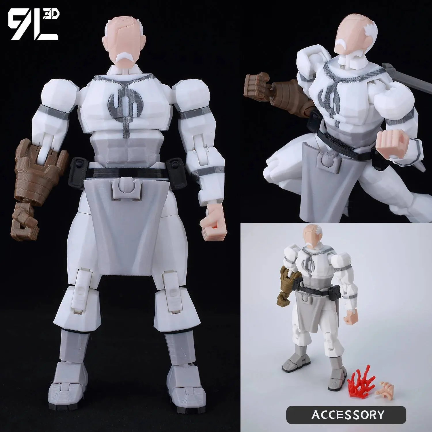 9L3D Lucky 13 Invincible Boy Conquer​ Omni Action Figure 3D Printed Anime Model Multi-Jointed Poseable Collectible Toy Gift Fan
