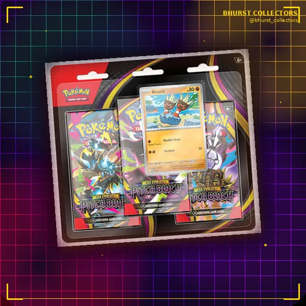Pitch Black- 3 PACK BLISTER