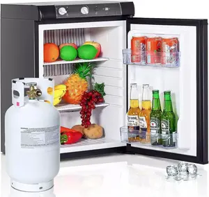 SMAD 3-Way PropaneGas absorption refrigerator 110V 12V Fridge 2.1 Cu Ft cooler