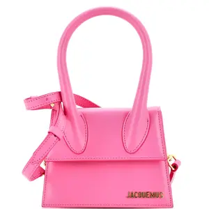 Pre-owned JACQUEMUS Leather Top Handle Bags Le Grand Chiquito Bag Large by Rebag