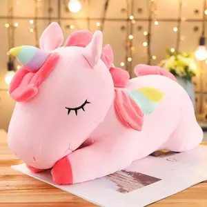 Adorable Unicorn Plush Stuffed Toy, Super Soft Cartoon Pillow Plush Toy for Gift, Cartoon Unicorn Throw Pillow Car Home Ornament, Creative Birthday Gift, Soft Stuffed Animal, Huggable Stuffed Animal