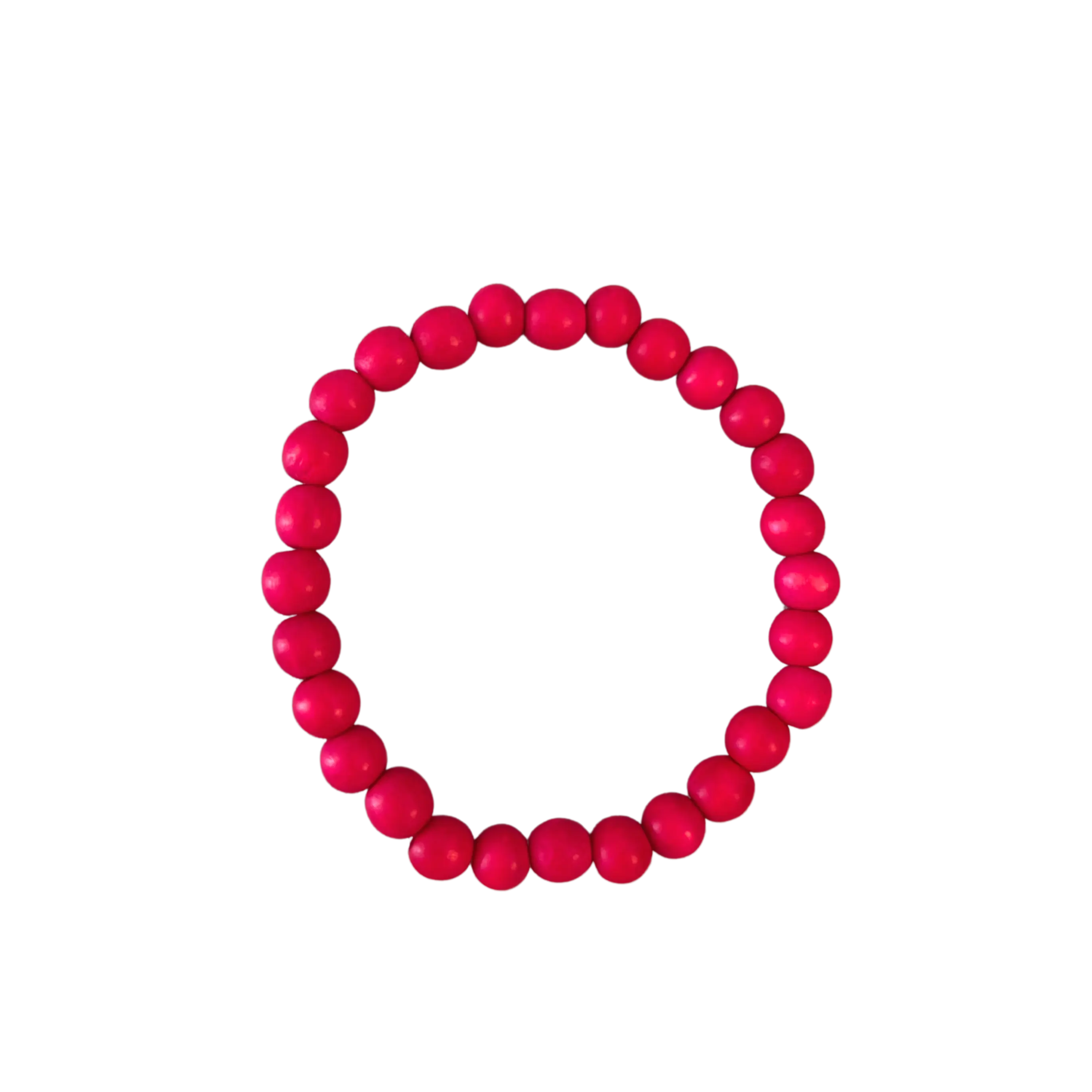Barbie Pink Wood 6mm Bracelet