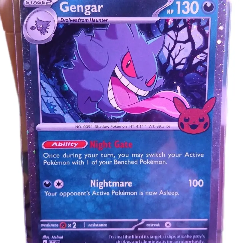 Pokémon Gengar Cosmo Holofoil Trick or Trade BOOster Bundle 2024 Holo Rare 057/091