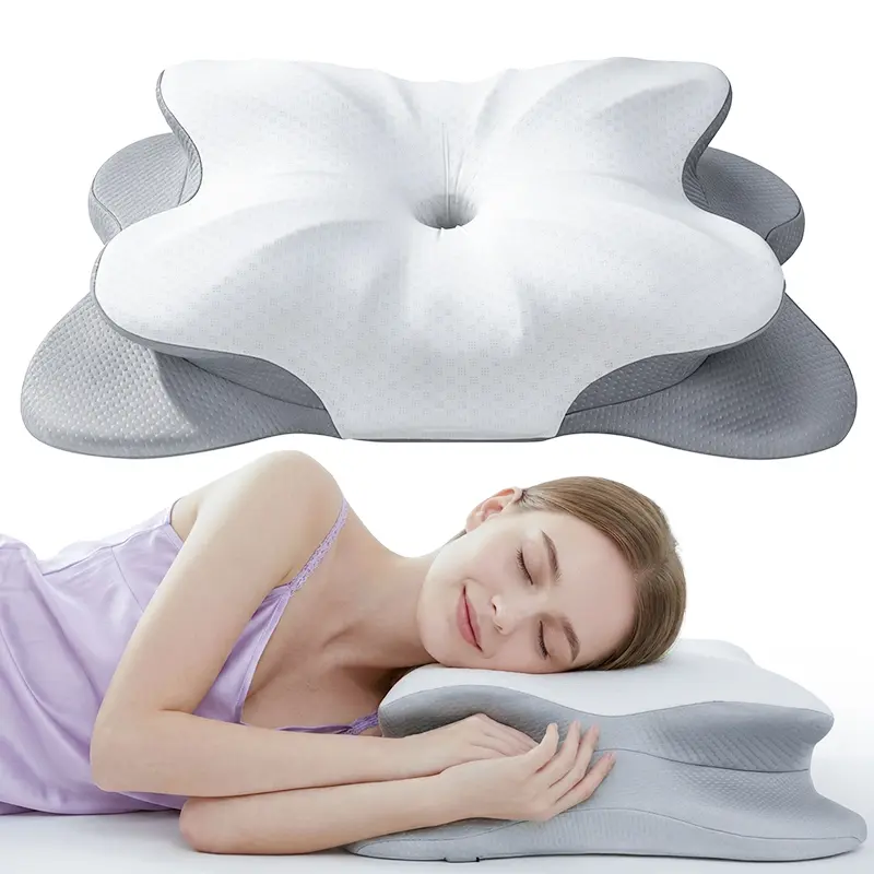 Rainbow Note Ergonomic Memory Foam Pillow for Side Sleepers, Neck Support，Perfect Gift