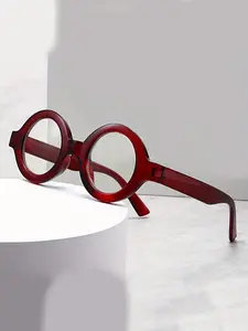 Small Frame Glasses Flat Lenses Reading Glasses Anti-Blue Light Eyewear Simple Daily Use Square Frames Suitable for Men and Women Reading Eyeglasses