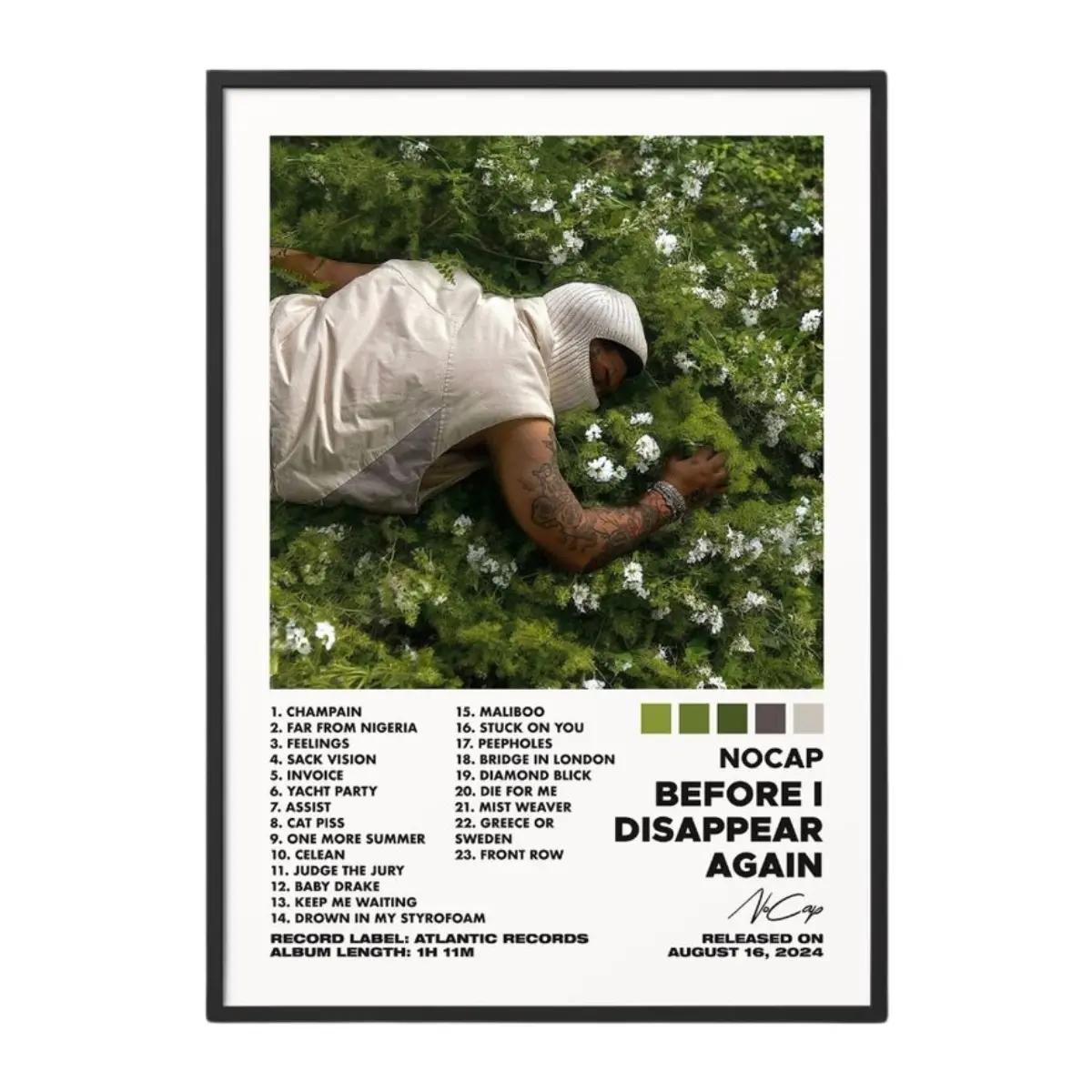 2 Color Options - Before I Disappear Again by  Poster No Frame / Album Cover Poster / Music Gift / Music Wall Decor / Album Art / Decor Home Room Decoration Canvas Wall Art Modern Art Design