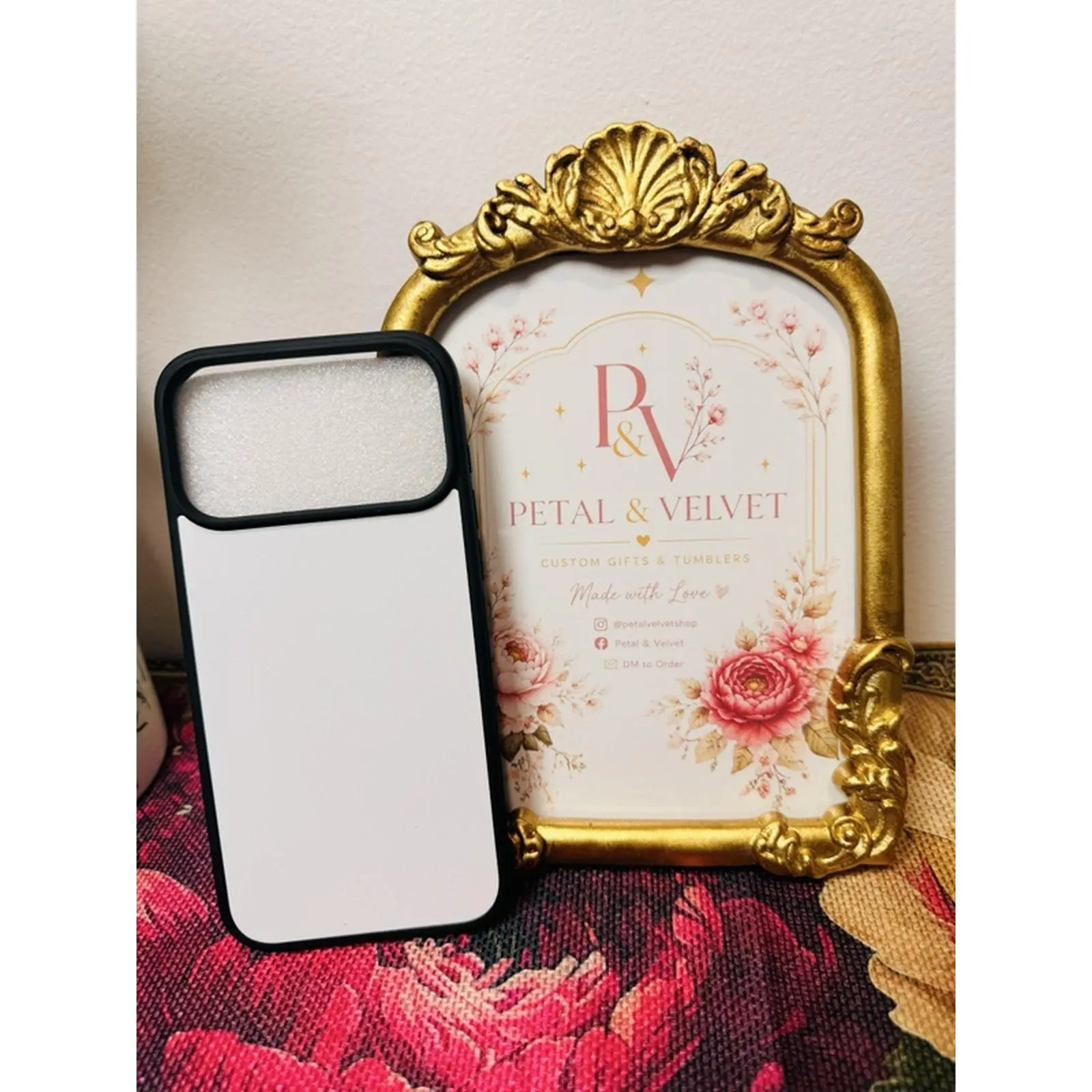 Petal & Velvet Custom Phone Case Personalized Photo Gift Premium Quality Unique Design for iPhone 14 Pro Max