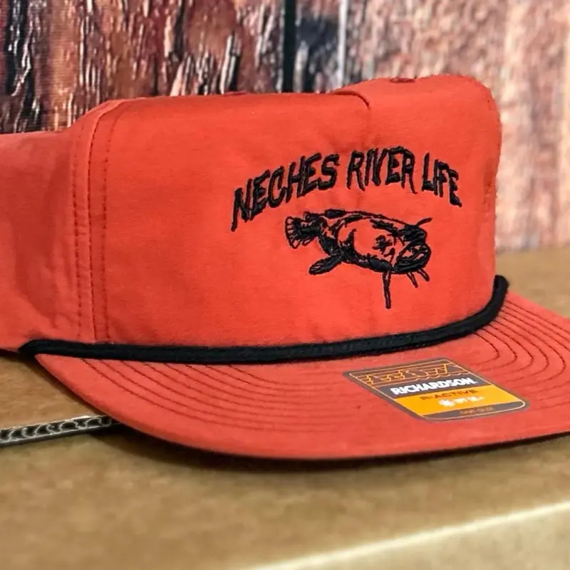 River Bottom Cap Company Richardson 256 Rope SnapBack Cap - Adjustable Fit, Durable Construction, Available in Brown & Khaki, Front RBC Embroidery