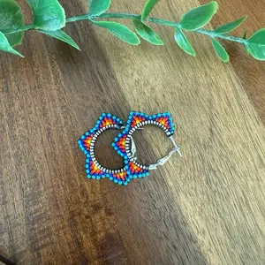 Small Handmade Beaded Earrings - Colorful Beadwork, Ideal for Everyday Wear, Handcrafted in the US
