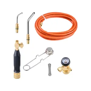 VEVOR Air Acetylene Torch Kit,  Acetylene Gas Welding Tool with 149'' Hose, 2 Welding Tips, CGA200 Regulator & Torch Handle, Gas Brazing Welder for Home DIY Industrial Sites (without Gas Cylinder)