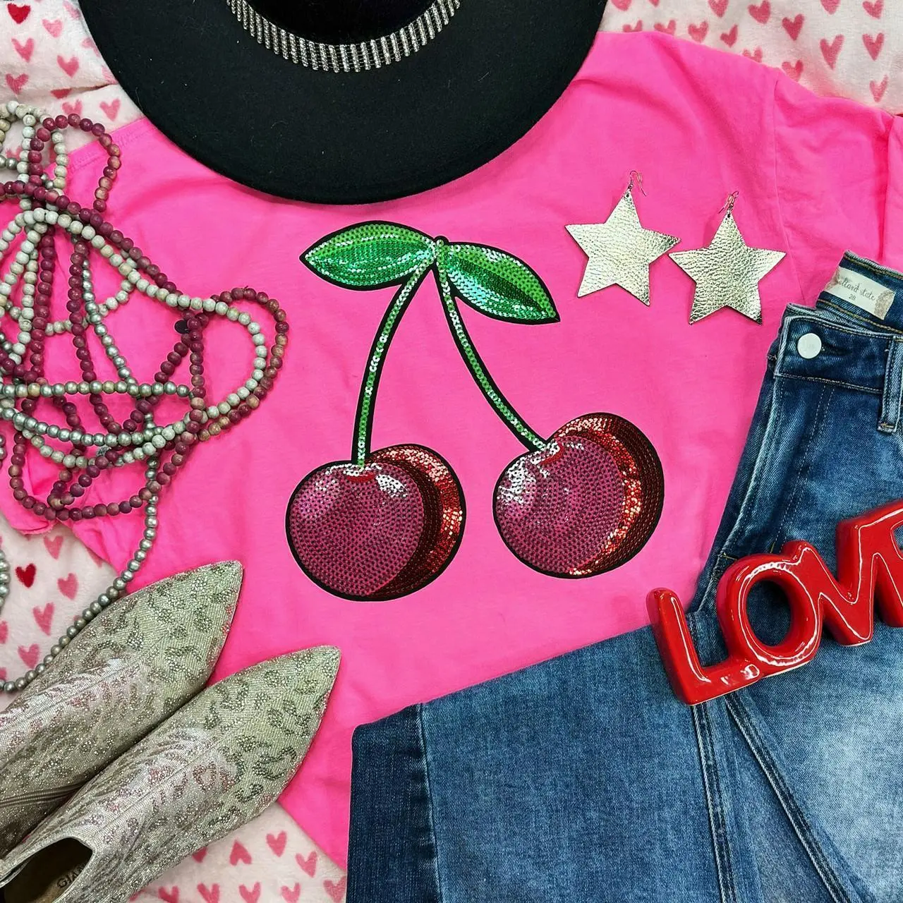 Cherries Sequin Patch