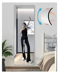 Acrylic Soft Mirror, Peel and Stick Full-Length Dressing Mirror, Self-Adhesive Wall Mirror for Home Use, Bedroom Mirror Stickers