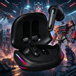 TRANSFORMERS TWS Noise Cancelation In-Ear Headphones, Bluetooth 6.0 Earbud-Style Wireless Earbuds, ENC Tech, 40ms Low Latency Gaming Use, Hi-Fi Stereo Deep Bass, 24H Playtime Fast-Charging Case, Sweatproof Voice-Driven Headphones for iPhone & Android