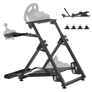 VEVOR Racing Wheel Stand, Adjustable & Foldable Simulator Stand for Logitech G923 G920 G29 G27, Thrustmaster T300RS TX F458 T500RS T3PA-PRO(F1/GT) Gaming Cockpit,Pedals Simulator NOT Included