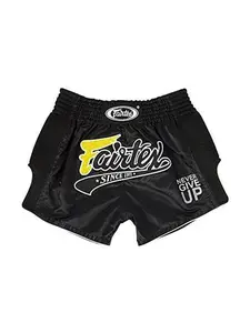 Fairtex BS1708 Black Slim Cut Muay Thai Boxing Short Fairtex BS1708 Black Slim Cut Muay Thai Boxing Short
