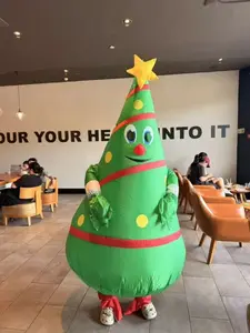 Christmas Tree Inflatable Costume, Holiday Party Performance Props, Adult Unisex Halloween, New Year Celebration Dress-Up