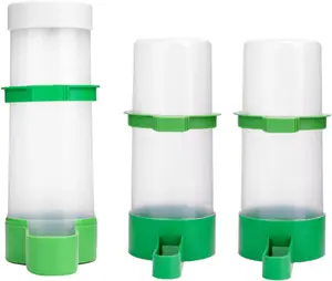 Bird Feeder, Bird Water Dispenser for Cage,  Automatic Bird Water Feeder with  Food Feeder for Cage Pet Parrot Budgie Lovebirds Cockatiel outdoorfun