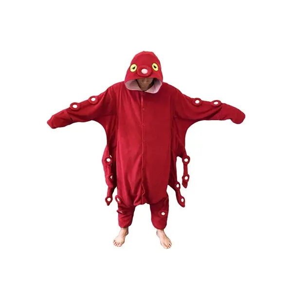 Adult Red Octopus Kigurumi