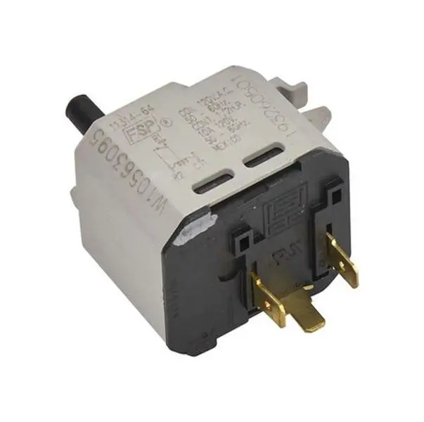 Whirlpool WPW10563095 Genuine OEM PTS Relay Twist-Mount Push-Start Switch, Household Appliance Replacement Part That Enhances Equipment Performance