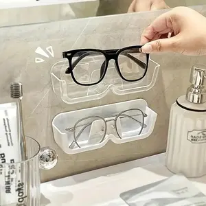1PC Glasses storage box wall mounted non perforated decoration for myopia sun wall display, high-end sunglasses storage rack, Stylish Organizer