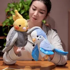 Cute Colored Bird Plush Hand Puppet Wearable Doll for Girls and Boys Interactive Parent-Child Interaction Toy Back-to-School Season