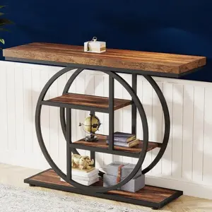 41.3" Industrial Chic Console Table for Entryway and Sofa