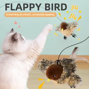 VIPOUR Flappy Bird 2.4G Remote Control USB Charged Interactive Cat Toy with Multiple Modes for Hunting Instinct Stimulation and Fun Play Automatic Cool Cat Stuff